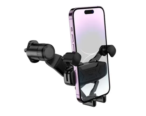 Автотримач Hoco H66 Gamble gravity linkage car holder(air outlet) Чорний mag-6942007641197144053