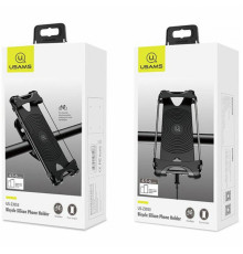 Велотримач для мобільного Usams US-ZJ053 Bicycle Silicon Phone Holder Black