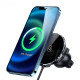 Тримач для мобільного з БЗП Usams US-CD164 Ultra-Slim Magnetic Car Wireless Charger 15W Black