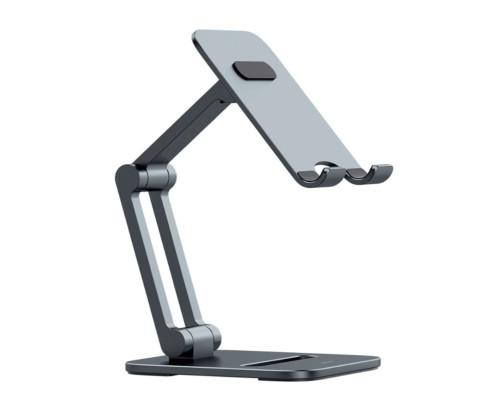 Тримач для мобiльного Baseus Desktop Biaxial Foldable Metal Stand (for Phones) Grey