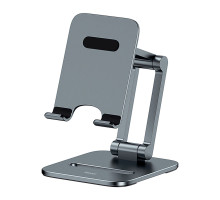 Тримач для мобiльного Baseus Desktop Biaxial Foldable Metal Stand (for Phones) Grey