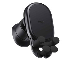 Тримач для мобiльного Baseus Stable Gravitational Wireless Charging Car Mount Pro 15W (Air Outlet Version) Black