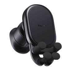 Тримач для мобiльного Baseus Stable Gravitational Wireless Charging Car Mount Pro 15W (Air Outlet Version) Black