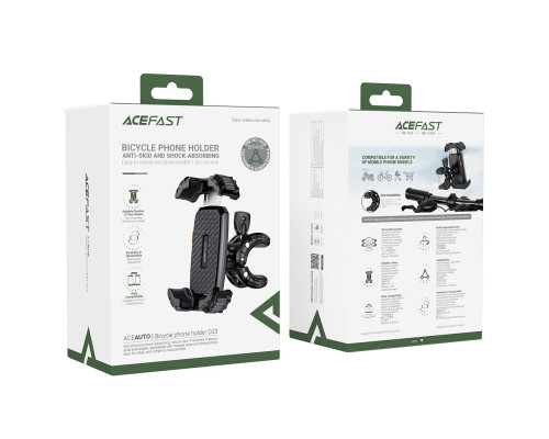Велотримач для мобільного ACEFAST D23 bicycle phone holder Black