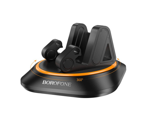 Тримач для мобільного BOROFONE BH116 Vicktory car holder for dashboard Black (6941991112997)