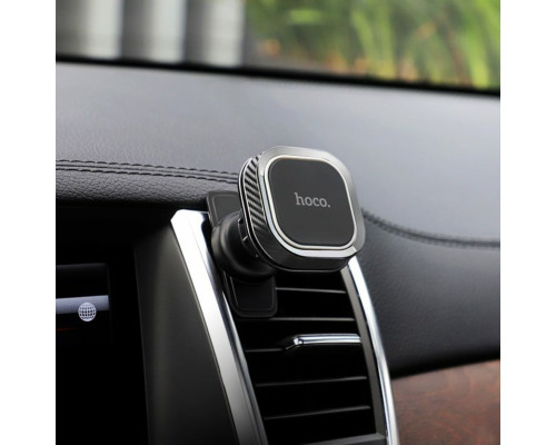 Тримач для мобільного HOCO CA52 Intelligent air outlet in-car holder Black+Gray (6931474707529)