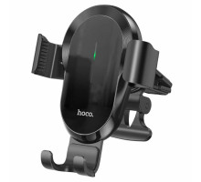 Тримач для мобiльного з БЗП HOCO CA105 Guide three-axis linkage wireless charging car holder Black