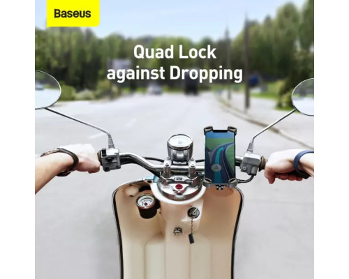 Велотримач для мобiльного Baseus Quick to take cycling Holder (Applicable for bicycle and Motorcycle）Black