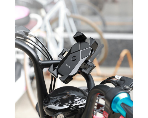 Тримач для мобільного HOCO CA58 Light ride one-button bicycle motorcycle universal holder Black