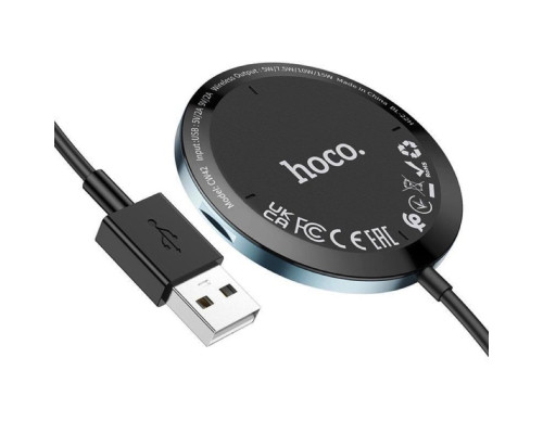 Тримач для мобільного з БЗП HOCO CW42 Discovery Edition multipurpose magnetic car wireless charger Black