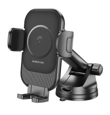 Тримач для мобiльного з БЗП BOROFONE BH203 Blue Charm wireless fast charging car holder(center console) (BH203)