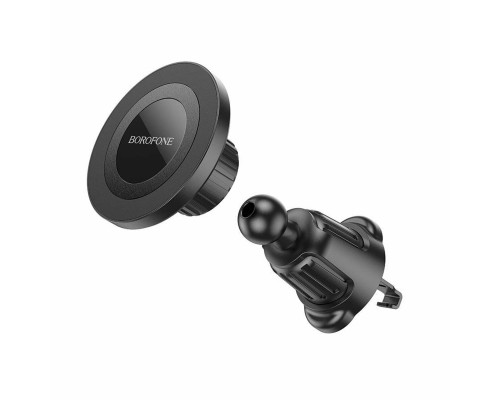 Тримач для мобільного BOROFONE BH90 Ring magnetic car holder(air outlet) Black