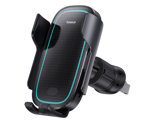 Тримач для мобiльного з БЗП Baseus Milky Way Pro Series Wireless Charging Electric Car Mount Phone Holder 15W Cluster Black (C40357000111-00)