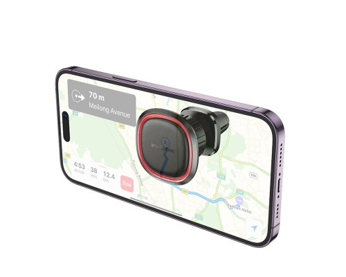 Автотримач для телефона BOROFONE BH124 Roman magnetic car holder (air outlet) Black and Red (6941991119545)