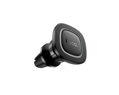 Автотримач для телефона HOCO H72 Crown magnetic car holder (air outlet) Black Metal Gray (6942007646871)