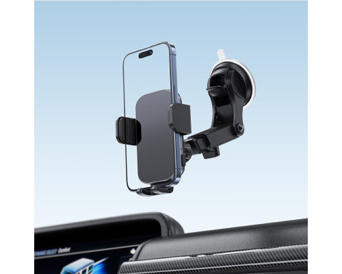 Автотримач для телефона з БЗП ACEFAST D53 wireless charging car holder with electric clamp for dashboard Black (6974316284246)