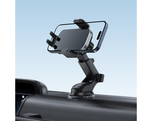 Автотримач для телефона з БЗП ACEFAST D53 wireless charging car holder with electric clamp for dashboard Black (6974316284246)