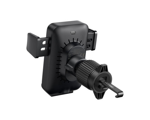 Автотримач для телефона Baseus Wisdom Pro Auto Coil Alignment Car Mount Wireless Charger Air Outlet Version Cosmic Black (C40381501123-00)