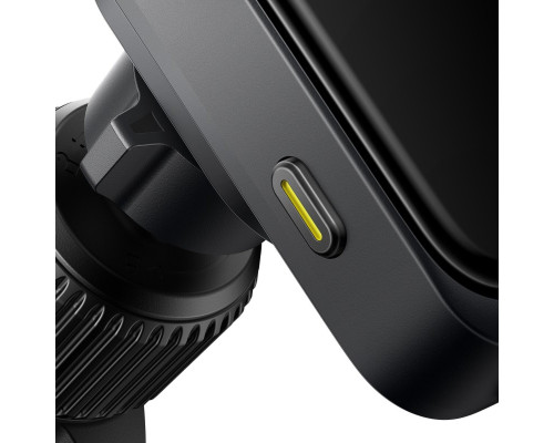 Автотримач для телефона Baseus Wisdom Pro Auto Coil Alignment Car Mount Wireless Charger Air Outlet Version Cosmic Black (C40381501123-00)