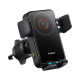 Автотримач для телефона Baseus Wisdom Pro Auto Coil Alignment Car Mount Wireless Charger Air Outlet Version Cosmic Black (C40381501123-00)