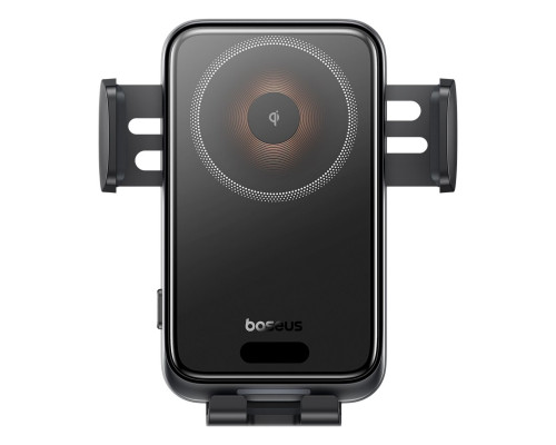 Автотримач для телефона Baseus Wisdom Pro Auto Coil Alignment Car Mount Wireless Charger Air Outlet Version Cosmic Black (C40381501123-00)