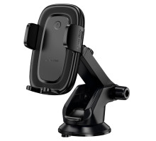 Автотримач для телефона з БЗП BOROFONE BH223 Follower push-type wireless fast charging car holder(center console) (6941991121319)