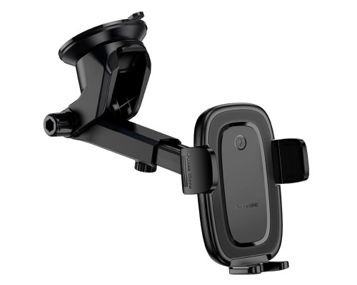 Автотримач для телефона з БЗП BOROFONE BH223 Follower push-type wireless fast charging car holder(center console) (6941991121319)