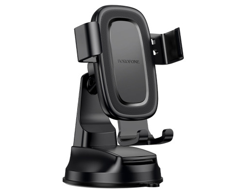 Автотримач для телефона BOROFONE BH130 Follower gravity car holder(center console) Black (6941991121289)