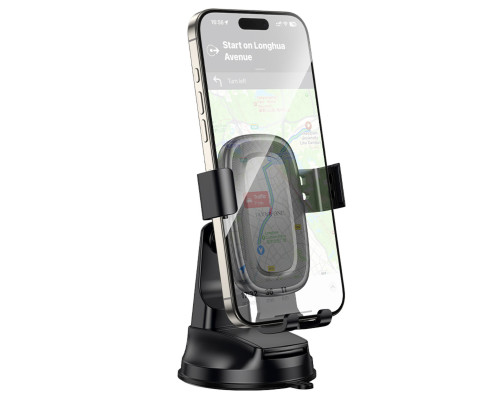 Автотримач для телефона BOROFONE BH130 Follower gravity car holder(center console) Black (6941991121289)