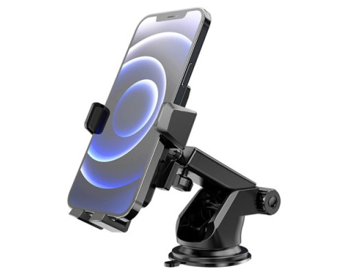 Автотримач Hoco CA83 David one-button center console car holder Чорний mag-6931474748423132462