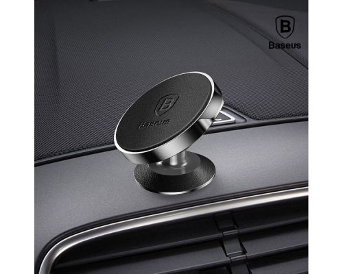 Автотримач Baseus Small Ears Series Vertical Magnetic Bracket Leather Type black PLS-00-00042458