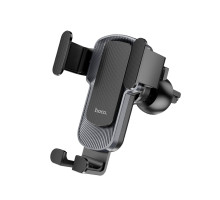 Тримач для мобільного HOCO CA103 vertical and horizontal air outlet gravity car holder Black Metal Gray