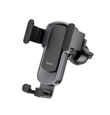 Тримач для мобільного HOCO CA103 vertical and horizontal air outlet gravity car holder Black Metal Gray