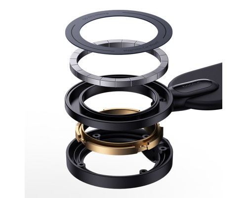 Тримач для мобільного Baseus C02 Go Series Magnetic Car Phone Mount Cluster Black (C40165500111-00)