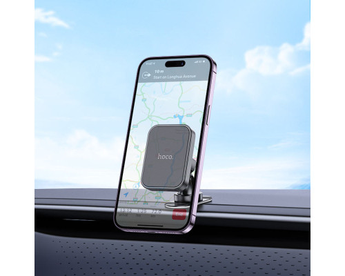 Тримач для мобiльного HOCO H33 Cheetah magnetic car holder(center console) Black (6942007614474)