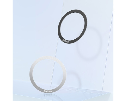 Пластина для магнітного тримача Baseus Halo Series Magnetic Metal Ring（2pcs/pack）Black (PCCH000001)