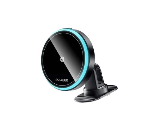 Автотримач для телефона ESSEGER element magnetic wireless charging car holder 15W black (EZJCFK-YS01-Z)