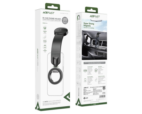 Автотримач для телефона ACEFAST D36 magnetic car holder for dashboard Black (6974316280309)