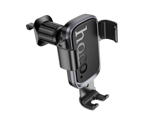 Автотримач для телефона HOCO H80 Vista gravity car holder (air outlet) Black Metal Gray (6942007647908)