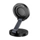 Автотримач для телефона HOCO H61 Show folding ring magnetic car holder (dashboard) Black Metal Gray (6942007637619)