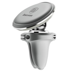 Тримач для мобiльного Baseus Magnetic Air Vent Car Mount Holder Silver