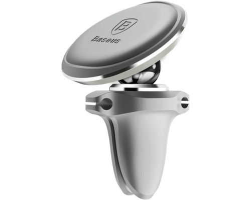 Тримач для мобiльного Baseus Magnetic Air Vent Car Mount Holder Silver