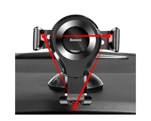 Тримач для мобiльного Baseus Osculum Type Gravity Car Mount Black