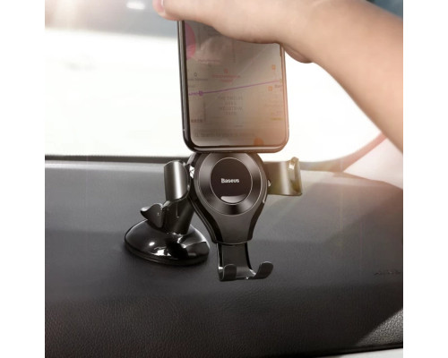 Тримач для мобiльного Baseus Osculum Type Gravity Car Mount Black