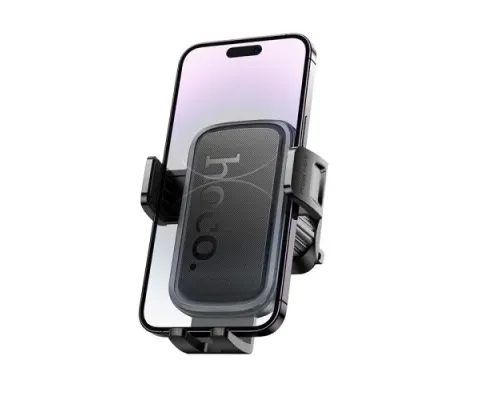Автотримач Hoco H78 Vista push-type car holder(air outlet) black metal grey mag-6942007647885145291