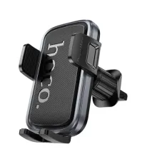 Автотримач Hoco H78 Vista push-type car holder(air outlet) black metal grey mag-6942007647885145291