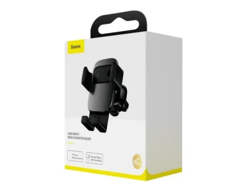 Автотримач Baseus Cube Gravity Vehicle-mounted Holder Black SUYL-FK01 mag-6953156210004145770