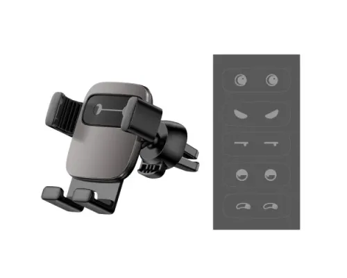 Автотримач Baseus Cube Gravity Vehicle-mounted Holder Black SUYL-FK01 mag-6953156210004145770