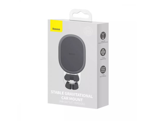 Автотримач Baseus Stable Gravitational Air Outlet black PLS-00-00106496