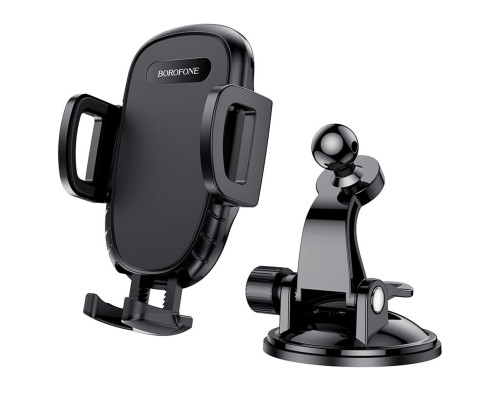 Тримач для мобільного BOROFONE BH37 Route push type suction cup car holder Black